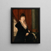 Portrait af en dame - Nanine Vallain — indrammet kunstværk på væggen