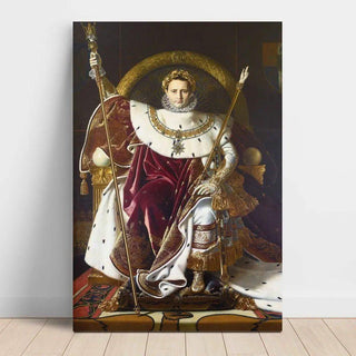 Napoléon Ier sur le trône impérial par Jean Auguste Dominique Ingres | Reproduction Tableau Décoration murale affiche copie