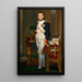 Reproduktion af maleriet Napoleon i sit arbejdsrum af Jacques-Louis David