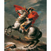 Reproduktion af maleriet Jacques-Louis David's Napoleon over the Great Saint Bernard pass