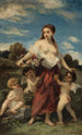 Flore fanget af kærlighed eller L'innocence en fare - Narcisse Virgile Diaz de la Peña — visning af kunstværket