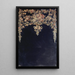 Guirlandes de fleurs Peinture sur un miroir - Narcisse Virgile Diaz de la Peña — indrammet kunstværk på væggen
