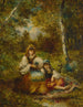 bohemehvile i skoven - Narcisse Virgile Diaz de la Peña — visning af kunstværket