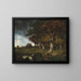 Le Bord de la Forêt aux Monts Girard Fontainebleau - Narcisse Virgile Diaz de la Peña — indrammet kunstværk på væggen