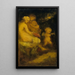 L'Education de Cupidon - Narcisse Virgile Diaz de la Peña — indrammet kunstværk på væggen