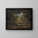 La forêt de Fontainebleau - Narcisse Virgile Diaz de la Peña — indrammet kunstværk på væggen