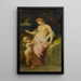 Vénus og Cupido - Narcisse Virgile Diaz de la Peña — indrammet kunstværk på væggen