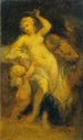 Vénus afvæbner Cupido - Narcisse Virgile Diaz de la Peña — visning af kunstværket