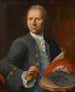 Portrait af en kunstner, der holder en tegning på et ufuldendt lærred ud over - Nathaniel Hone — visning af kunstværket