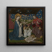 Nativitet - Mester af Köln fra 1458 — indrammet kunstværk på væggen