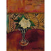 Reproduktion af maleriet af Naturtro Maleri af den Hvide Rose - Suzanne Valadon