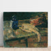 Reproduktion af maleriet af naturtro med flaske og fjerkræ - James Ensor
