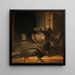 Naturmorte med påfugle - Rembrandt van Rijn — indrammet kunstværk på væggen