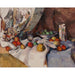 Reproduktion af maleriet af naturtro med æbler - Paul Cézanne