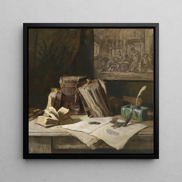 Nature morte avec des volumes - Hugo Charlemont