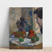 Reproduktion af maleriet Naturstilleben med profil af Laval - Paul Gauguin
