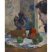 Reproduktion af maleriet Naturstilleben med profil af Laval - Paul Gauguin