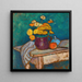 naturtro med stof, blomster i en kande, æble og beholder på bordet - Alexej von Jawlensky