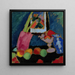 Naturmørke med en lilla skål - Alexej von Jawlensky — indrammet kunstværk på væggen