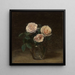 Naturmort med hyldeblomstvas, kirsebærskål, japansk skål og kop og underkop - Henri Fantin-Latour — indrammet kunstværk på væggen
