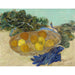 Reproduktion af maleriet af naturtro orange- og citrontal med blå handsker - Vincent van Gogh