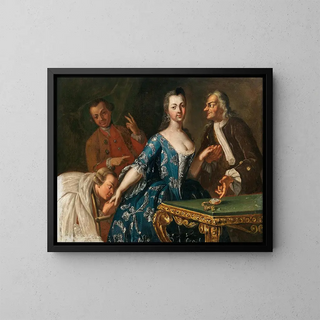 Neapolitan School - Gentlemen Courting A Lady.webp