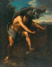 Hercules og Nemean-løven - Napolitansk skole — visning af kunstværket