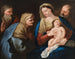 La Sainte Famille med Sankt Joachim og Sankt Anna - Napolitansk skole — visning af kunstværket