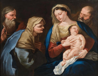 Neapolitan School - The Holy Family with Saint Joachim and Saint Anne.webp