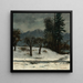 Snedække - Gustave Courbet — indrammet kunstværk på væggen