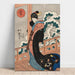 Reproduktion af maleriet Sne; skønhed på en veranda (midten af det XIX. århundrede) - Utagawa Kuniyoshi