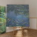 Reproduktion af maleriet Nymfer i vandfald (1906) - Claude Monet