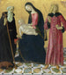 La Vierge à l'Enfant avec saint Antoine Abbé et saint Sigismond - Neroccio de' Landi — visning af kunstværket