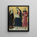 La Vierge à l'Enfant avec saint Antoine Abbé et saint Sigismond - Neroccio de' Landi — indrammet kunstværk på væggen