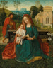 La Sainte Famille dans un paysage - École néerlandaise — visning af kunstværket