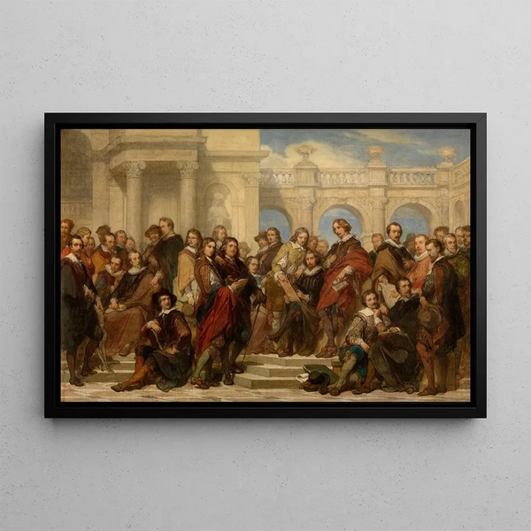 Malere og grafikere - Nicaise De Keyser — indrammet kunstværk på væggen