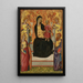 La Vierge à l'Enfant en majesté avec Sainte Catherine Saint Barthélemy et deux anges - Niccolò di Buonaccorso — indrammet kunstværk på væggen