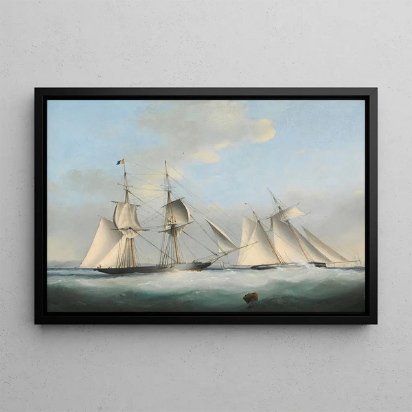 Nicholas Matthew Condy - A Schooner Yacht Of The Royal Western Yacht Club Off Teignmouth.webp
