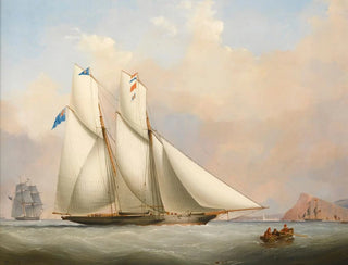 Nicholas Matthew Condy - A Yacht And A Norwegian Coaster In A Storm.webp