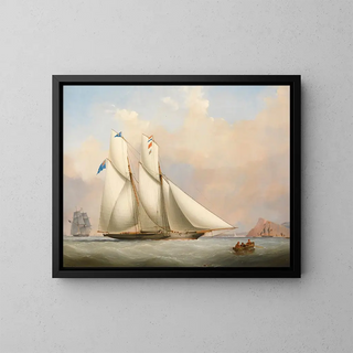 Nicholas Matthew Condy - A Yacht And A Norwegian Coaster In A Storm.webp