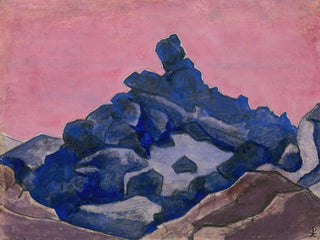 Cliff blå - Nicholas Roerich — visning af kunstværket