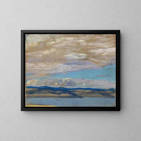 Øer - Nicholas Roerich — indrammet kunstværk på væggen