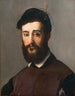 Portrait af en ung mand med skæg og sort hat - Niccolò dell'Abate — visning af kunstværket