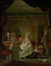 Portrait af Aernout van Beeftingh, hans hustru Jacoba Maria Boon og deres børn - Nicolaas Muys — visning af kunstværket