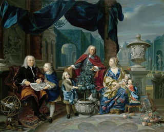 Nicolaas Verkolje - Portrait of David van Mollem with his Family.webp