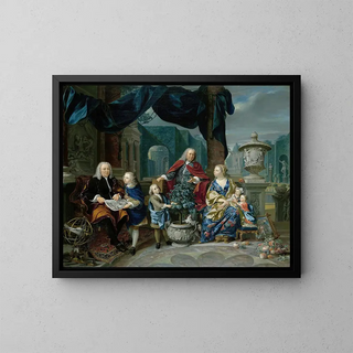 Nicolaas Verkolje - Portrait of David van Mollem with his Family.webp