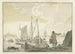 Vue de rivière avec des bateaux - Nicolaes Aartman — visning af kunstværket
