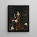 Portrait af en ung adelsmand - Nicolaes Maes — indrammet kunstværk på væggen