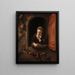 Le rêveur - Nicolaes Maes — indrammet kunstværk på væggen