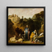 Hippocrates besøger Demokrit - Nicolaes Moeyaert — indrammet kunstværk på væggen